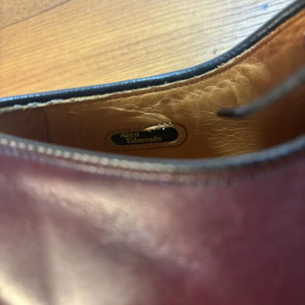 VTG Allen Edmonds Kennett 9574 Merlot Burnished Split  display picture 1